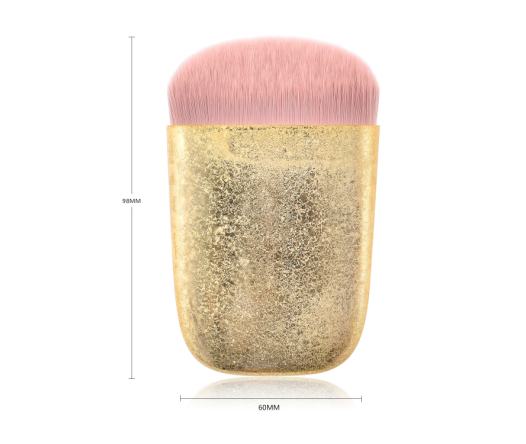 Oblate Gold Sector Makeup Brush - MQO 25 pcs