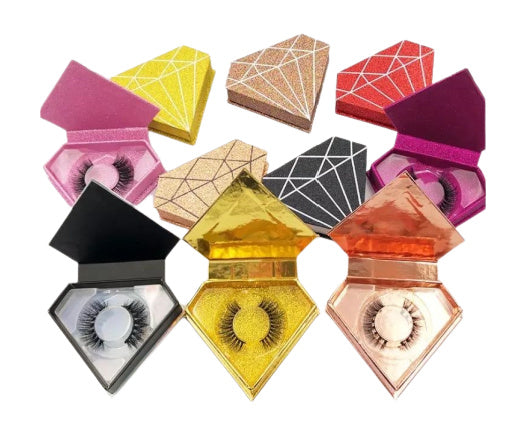 Customizable Diamond Lash Box - MQO 50 pcs