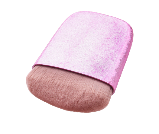 Oblate Pink Sector Makeup Brush - MQO 25 pcs