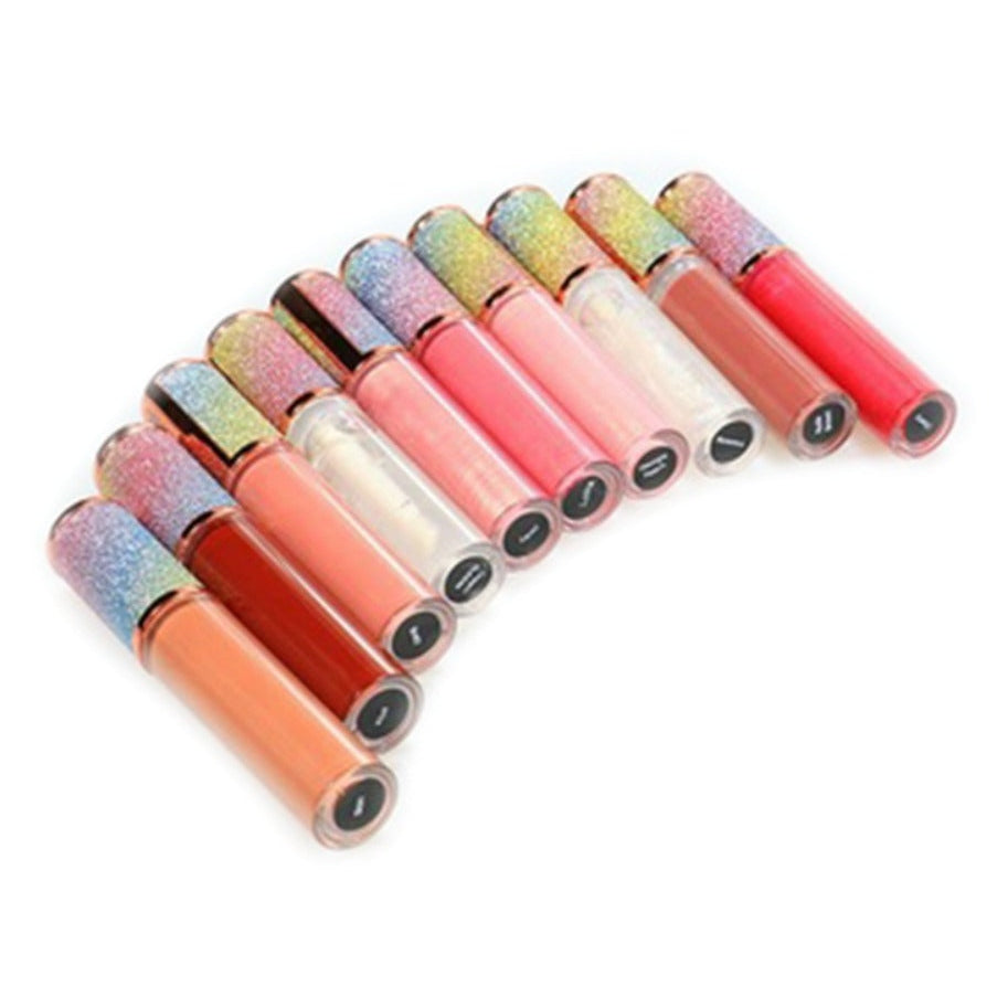 Plumping Lip Gloss With Glitter Tube - MQO 25 pcs