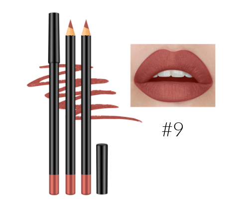 12 Shade High Pigment Matte Lip Pencils - MQO 25 pcs