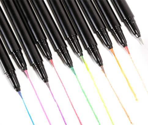 Long Lasting Quick Dry Colorful Liquid Eyeliner - MQO 12 pcs