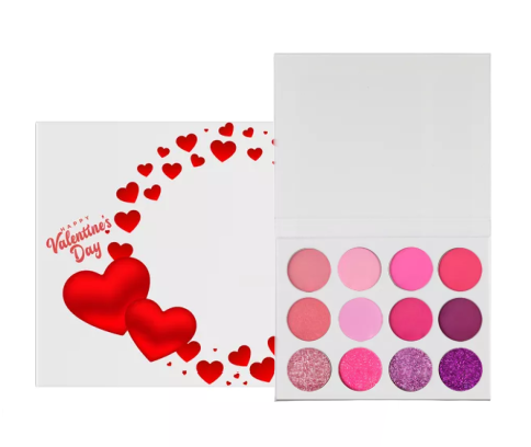 Valentines Day 12 Shade DIY Love Palette - MQO 25 pcs