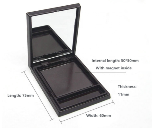 4 Pan DIY Empty Magnetic Eyeshadow + Blush + Highlighter Palette - MQO 50 pcs