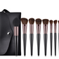 8 Piece Black + Rose Pro Sleek Brush Set - MQO 12 pcs