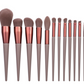 12 Piece Designer Pro Chocolate Brush Set - MQO 12 pcs