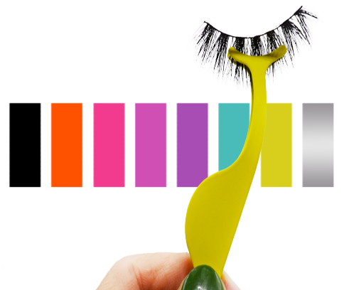 Single Color False-Eyelash Plastic Applicator  - MQO 12 pcs