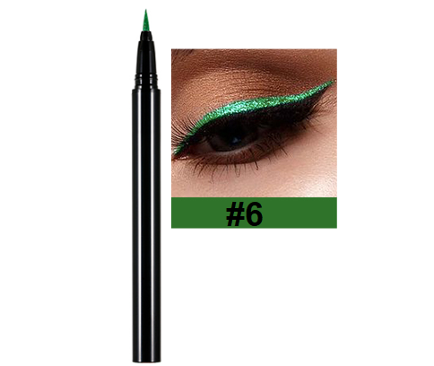 Long Lasting Quick Dry Colorful Liquid Eyeliner - MQO 12 pcs