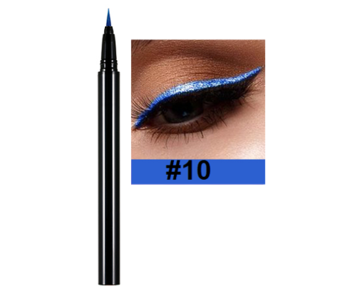 Long Lasting Quick Dry Colorful Liquid Eyeliner - MQO 12 pcs