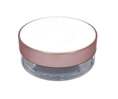 Empty Flip Top Powder Container with Puff - MQO 12 pcs