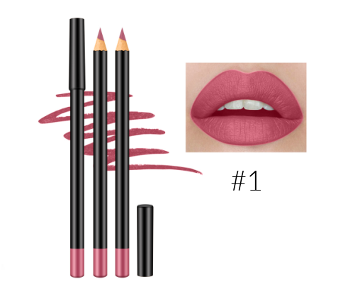 12 Shade High Pigment Matte Lip Pencils - MQO 25 pcs