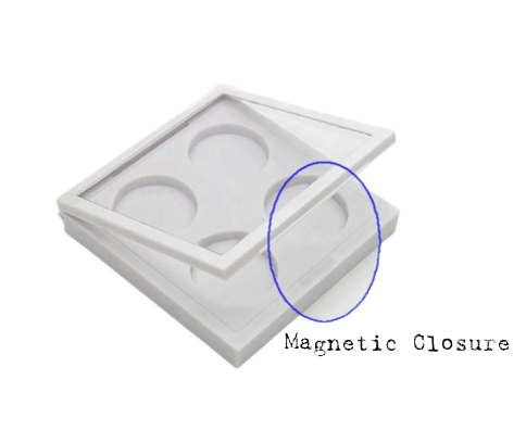 4 Pan DIY Empty Magnetic Closure Multifunctional Palette - MQO 12 pcs