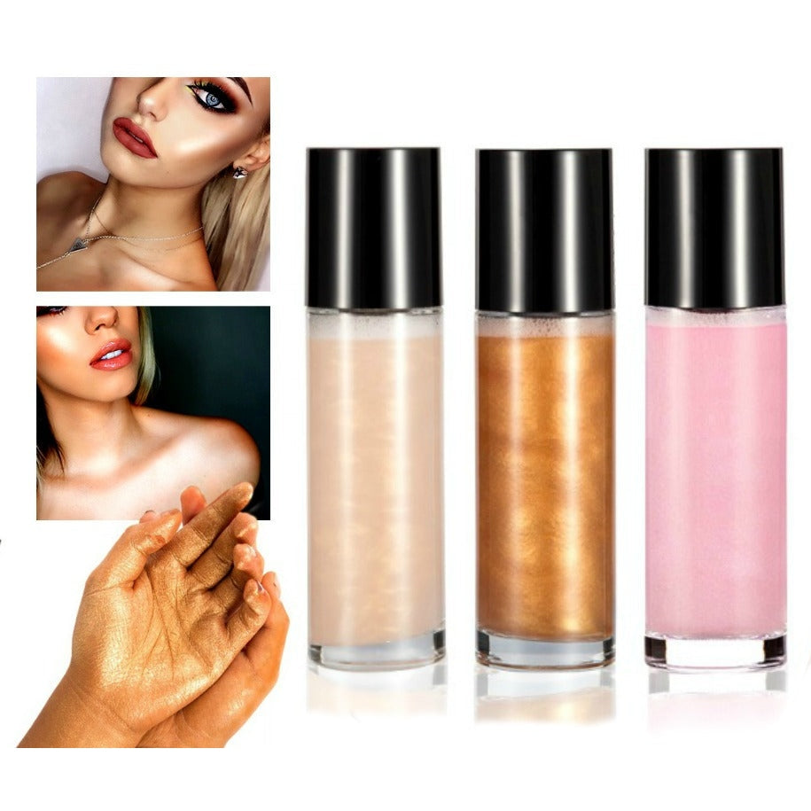 All 3 - Face and Body Shimmer Highlighting Spray - MQO 12 pcs - TASH Cosmetics, LLC