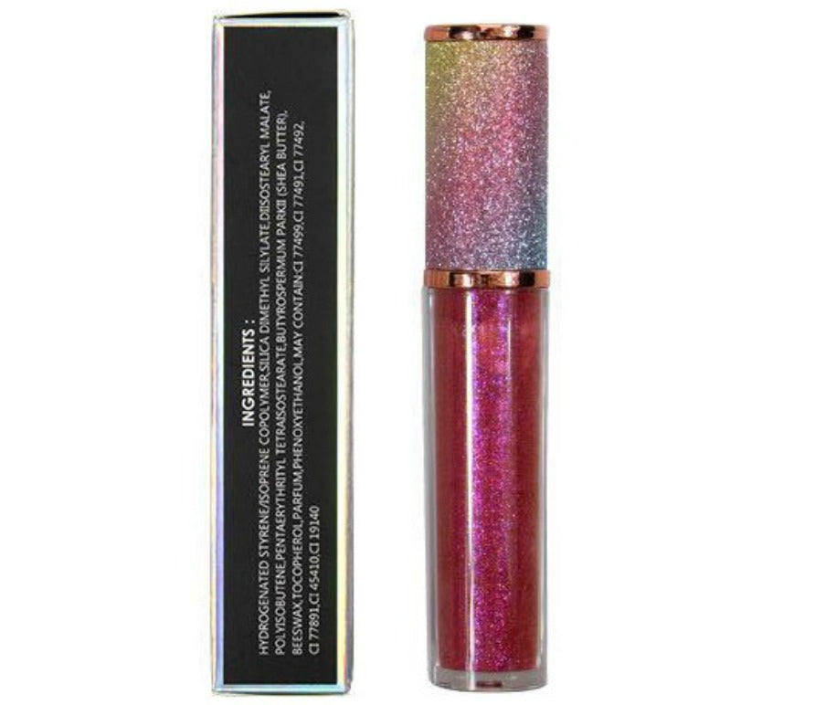 Plumping Lip Gloss With Glitter Tube - MQO 12 pcs