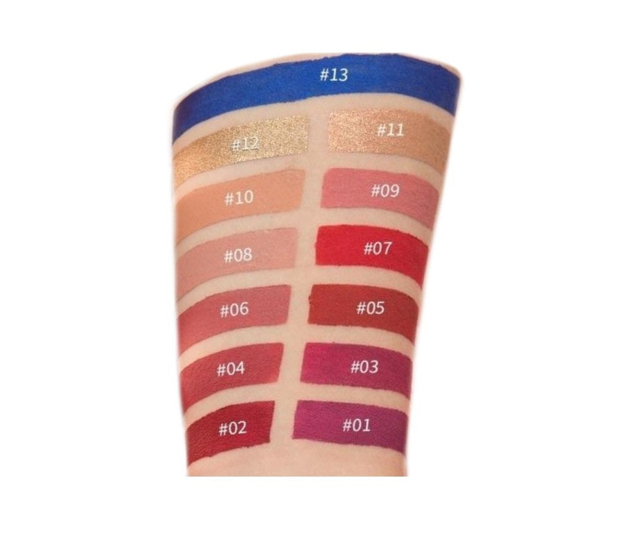 3 Shade Liquid To Matte Waterproof Lipstick Set - MQO 12 pcs