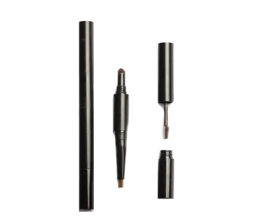 3 in 1 Eyebrow Enhancing Pencil with Liner Brow Powder and Brush - MQO 12 pcs