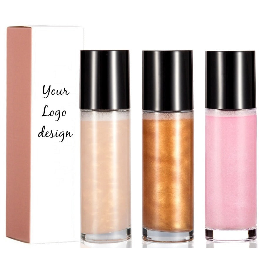 All 3 - Face and Body Shimmer Highlighting Spray - MQO 12 pcs - TASH Cosmetics, LLC