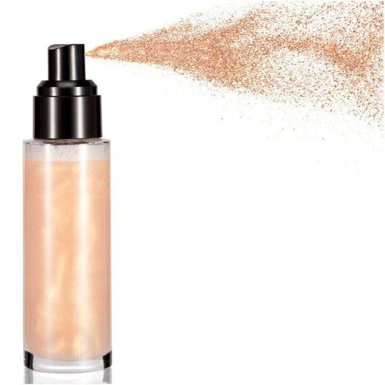 Ready? Set? GLOW!  Not sure what shade you want? Or what will sell best in your shop? Now you can try them all. 3 of each shade to test out.  Our Face and Body Shimmer Highlighting Spray is the perfect multi-purpose shimmer spray. A beautiful bronze gold liquid to prime, set and glow. A fine mist with reflective particles that will give you a glimmering dewy finish. Step into the spotlight this season, a legit all-day glow in just a couple of spritzes.     Testers can not be hot stamped. 