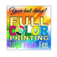 Full Color Print Logo Plate Fee