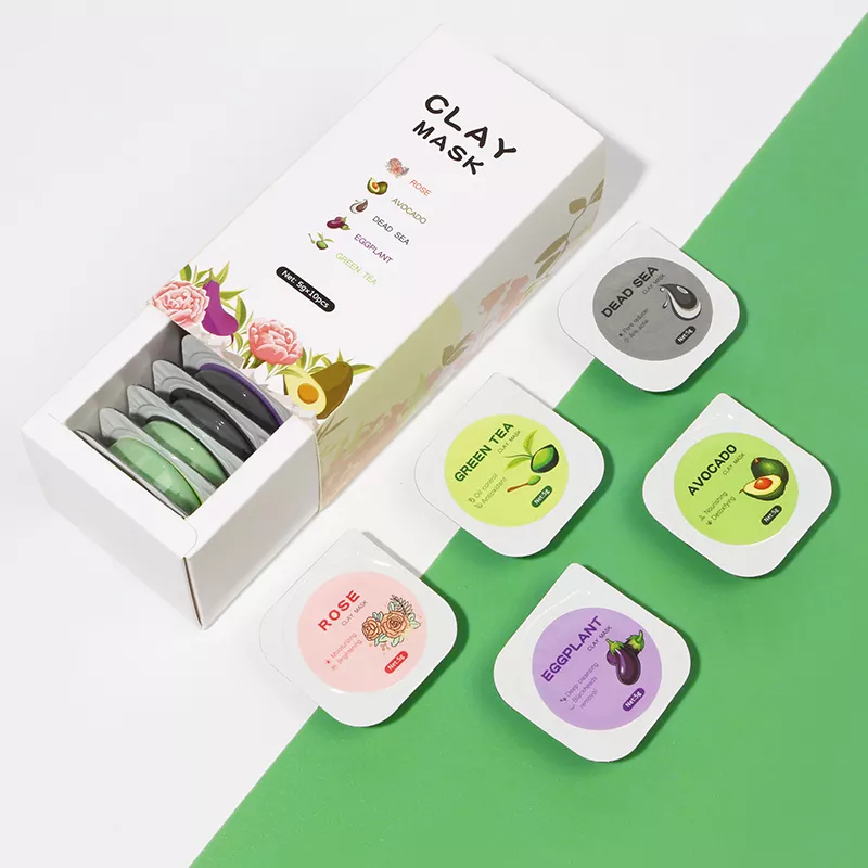 Travel Clay Face Mask Set of 10 -MOQ 12 pcs