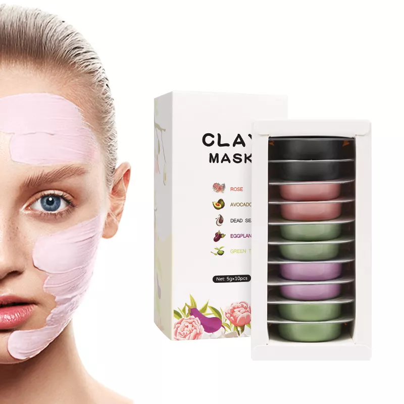 Travel Clay Face Mask Set of 10 -MOQ 12 pcs