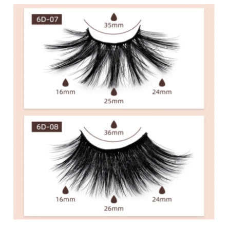 6D Mink Lashes #6D10 -  MQO 12 pcs