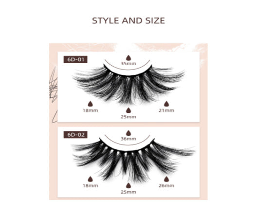 6D Mink Lashes #6D06 -  MQO 50 pcs