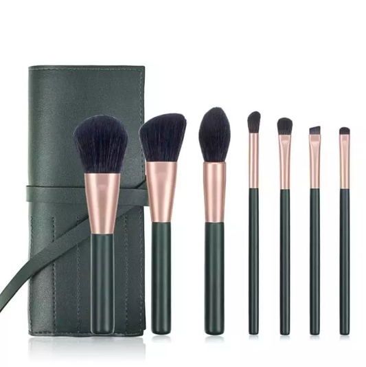 7 Piece Designer Pro Brush Set w/Stylish Bag - MQO 25 pcs