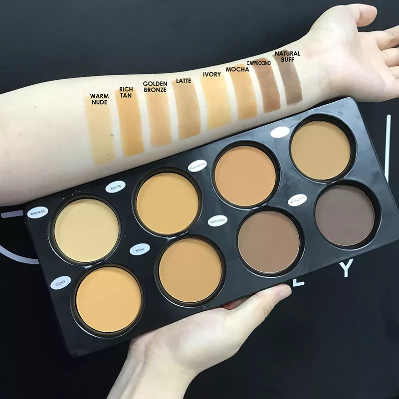 8 Shade Airbrushed Pressed Powder Contour Palette - MQO 25 pcs