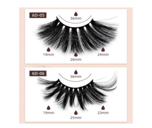 6D Mink Lashes #6D05 -  MQO 50 pcs