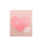 Heart-shaped Stamp Blusher - MQO 12 pcs