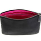 Zipper Pouch Cosmetic Makeup Bag - Black  MQO 50 pcs