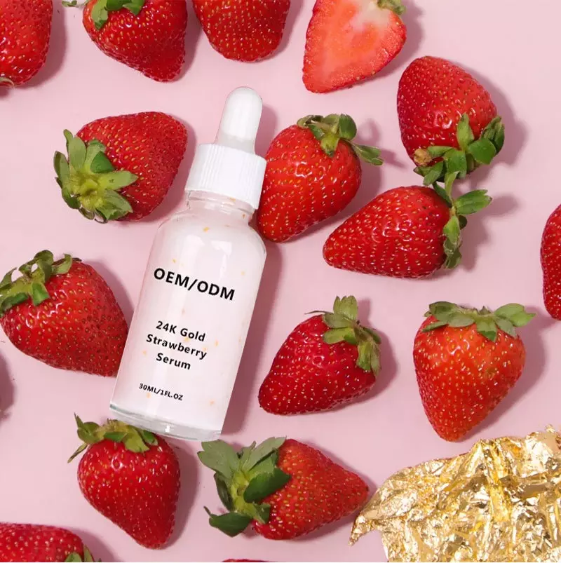 Strawberry + Gold Infused Skin Shot Peptide Facial Serum - MOQ 50 pcs