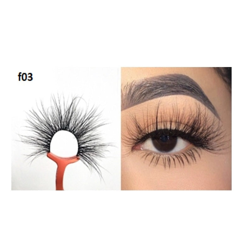 Faux Mink 5D Lashes #F3 - MQO 12 pcs