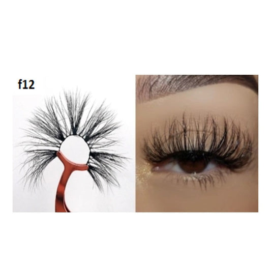 Faux Mink 5D Lashes #F12 - MQO 50 pcs