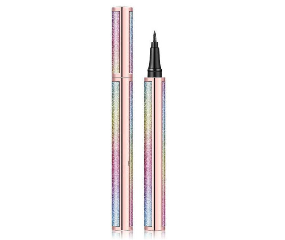 Complete the look of the seductive eye with these innovative eyeliners sparkly case - bling bling eyeliners!  Formulated in the blackest shade of black, it delivers ultimate in precision and makes fluid strokes easy to achieve. Featuring a thin precision brush tip that easily creates detailed lines to bold dramatic lines for the perfect cat eye and other dramatic eye looks.