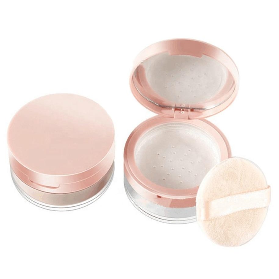 Get the best of both worlds with our Waterproof Loose Powder Foundation!  A weightless powder/foundation totally waterproof, for a mattified complexion that lasts all day. This high-tech formula blurs the look of pores and imperfections and blocks shine without dulling your inner glow. Through heat, sweat and tears,  your makeup will stay waterproof and flawless for up to 8 hours.     Add your logo to this fabulous powder/foundation. Ask us how! Info@tashcosmetics.com