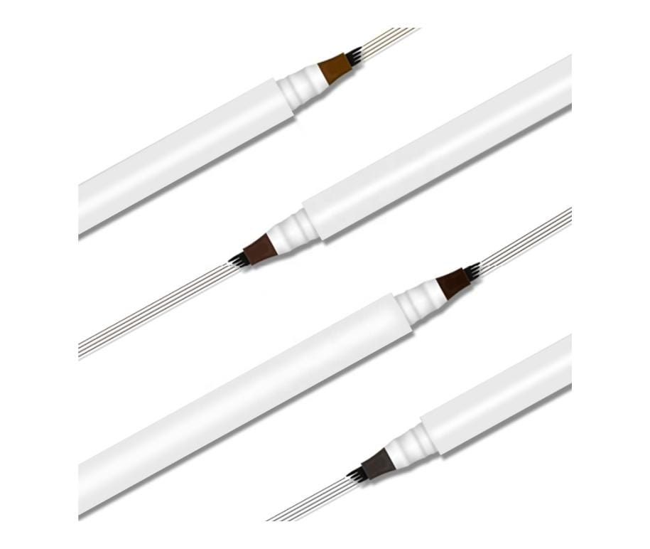 Our Waterproof Eyebrow Marker Pen is a long-lasting, waterproof brow formula with an innovative, marker-like brush tip to create natural-looking, hair-like strokes.  The easy-to-use pen tip creates hair-like strokes so brows look naturally-full, finished, and defined. It glides on smooth and won’t smudge or run. Try using  multiple colors and balayage your brows!     Can be hot stamped with your logo! Inquire at info@tashcosmetics.com