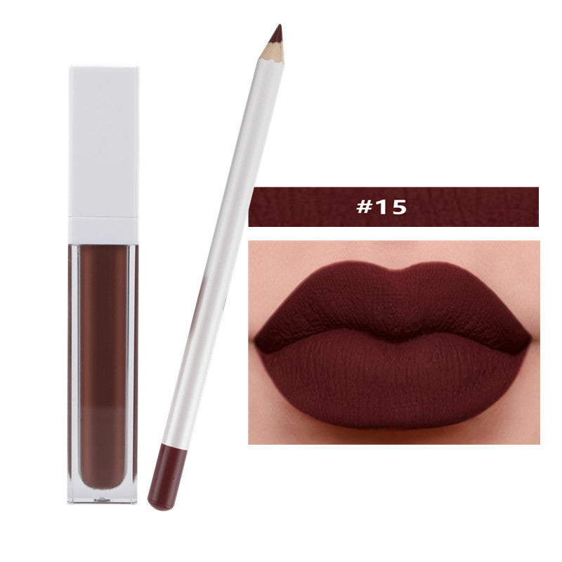 17 Shade Liquid To Matte Lipstick Kit w/Matching Liner - MQO 12 pcs