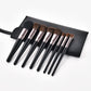 8 Piece Black + Rose Pro Sleek Brush Set - MQO 12 pcs