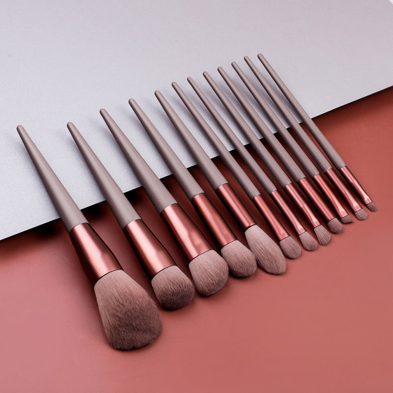 12 Piece Designer Pro Chocolate Brush Set - MQO 12 pcs