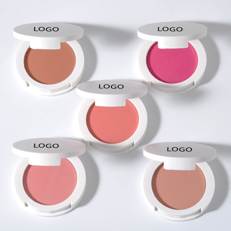 High Pigment Private Label Waterproof Blush White Case - MQO 15pcs (with logo)