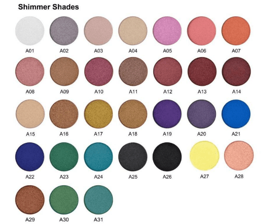 White Case 15 Shade DIY Palette - MQO 25 pcs