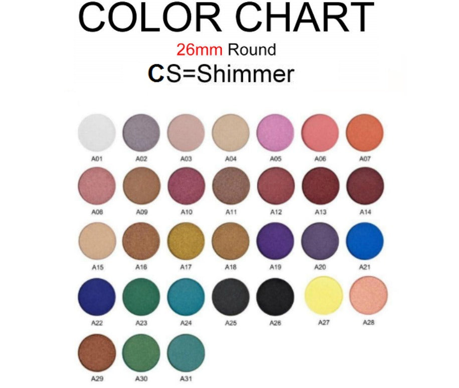 CS Single Pan Shimmer Eyeshadows - 26mm