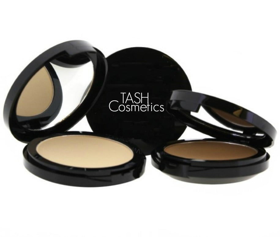 This silky 24 Hour Hold pressed powder foundation provides medium to full coverage with a natural matte finish. Wet application provides slightly more buildable coverage and camouflaging dark circles and other discolorations. This ultra silky and smooth formula is both blend able and build able, does not crease or flake and lasts all day long. Paraben-free, Cruelty-free, suitable for all skin types.